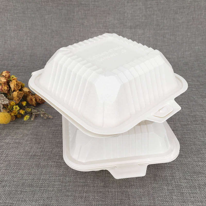 Disposable Eco Friendly Take Out Microwave Safe Cornstarch Food Containers