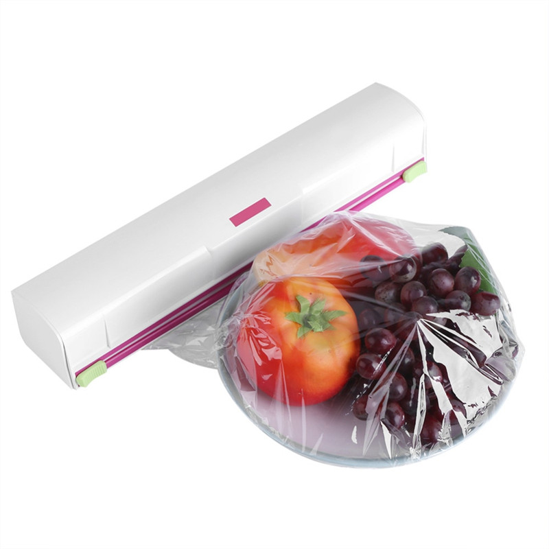 custom plastic wrap dispenser with cutter