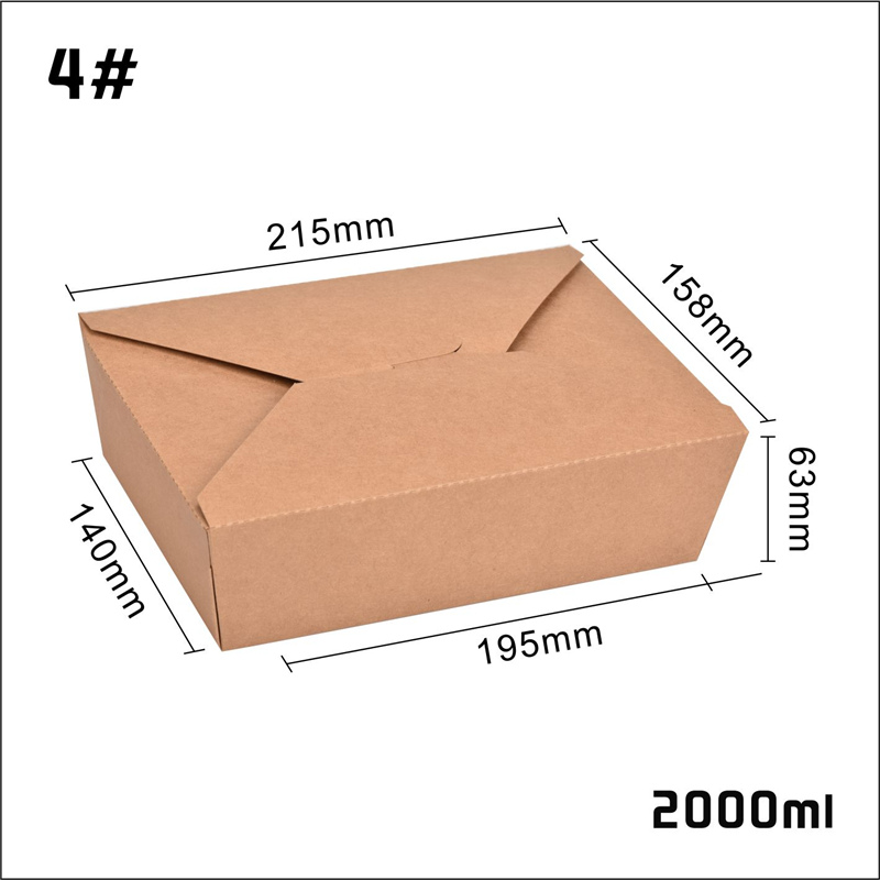 CAJA KRAFT 1400ml - Koma Food Packaging